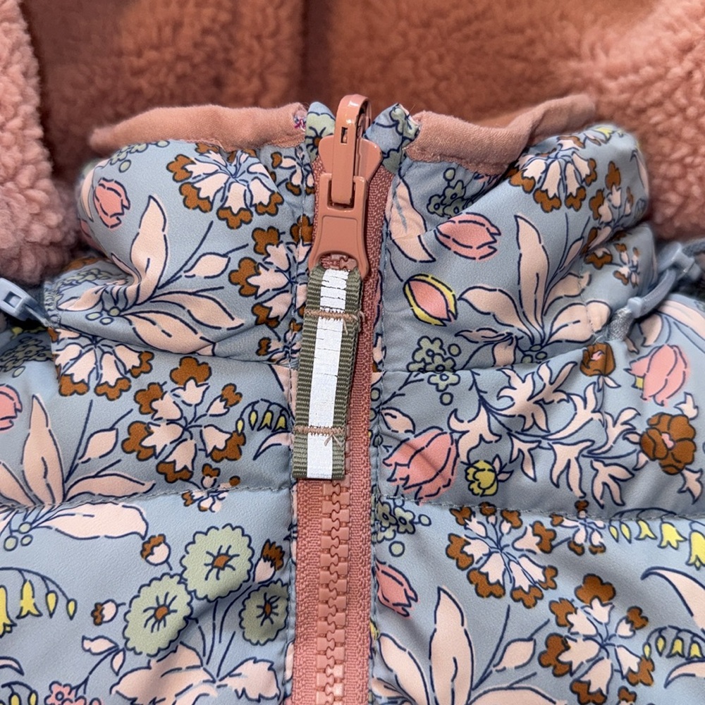 Boden Reversible Winter Girls Coat 3-4 - Picture 6 of 11